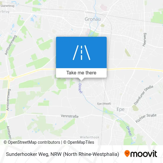 Sunderhooker Weg map