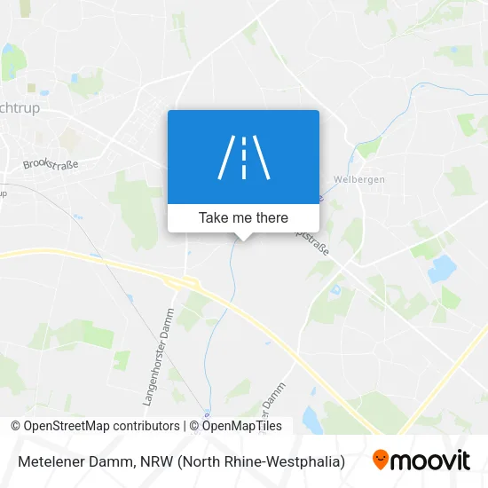 Metelener Damm map
