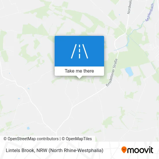 Lintels Brook map