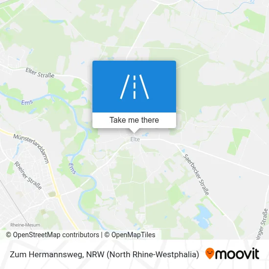 Zum Hermannsweg map