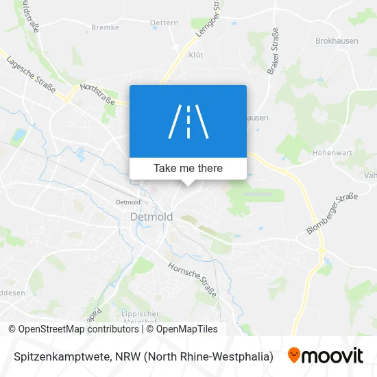 Spitzenkamptwete map