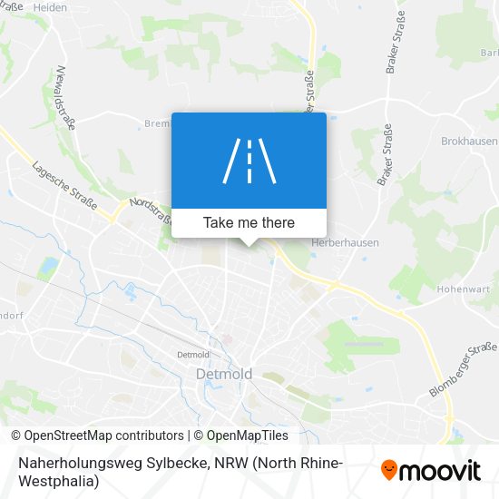 Naherholungsweg Sylbecke map
