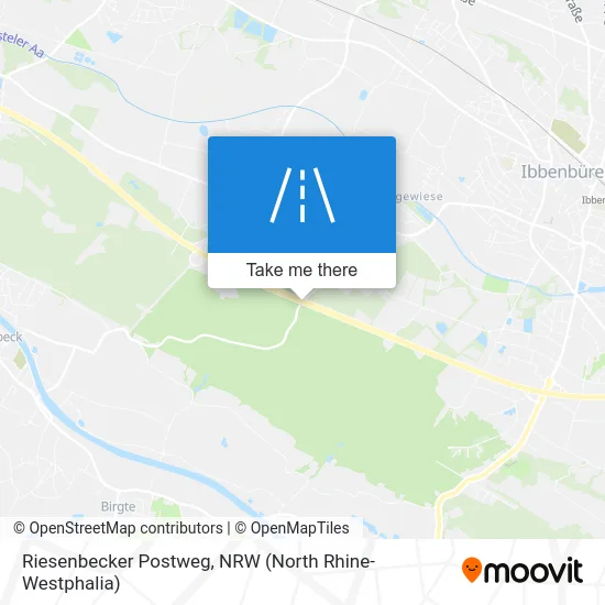 Riesenbecker Postweg map