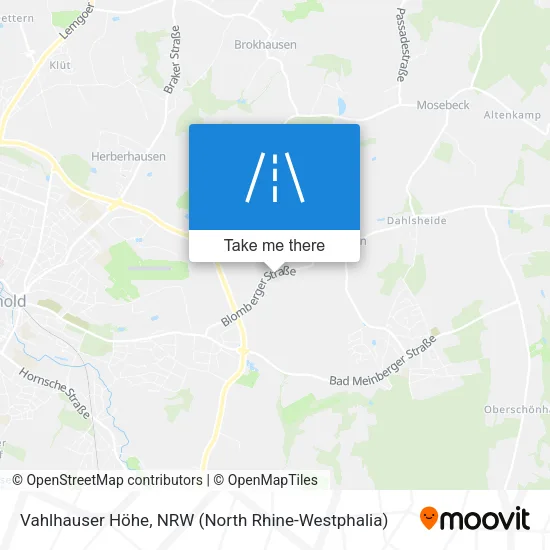 Карта Vahlhauser Höhe