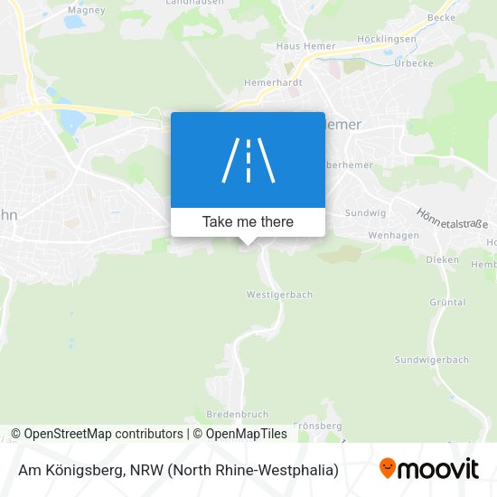 Am Königsberg map