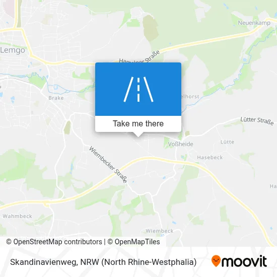 Skandinavienweg map