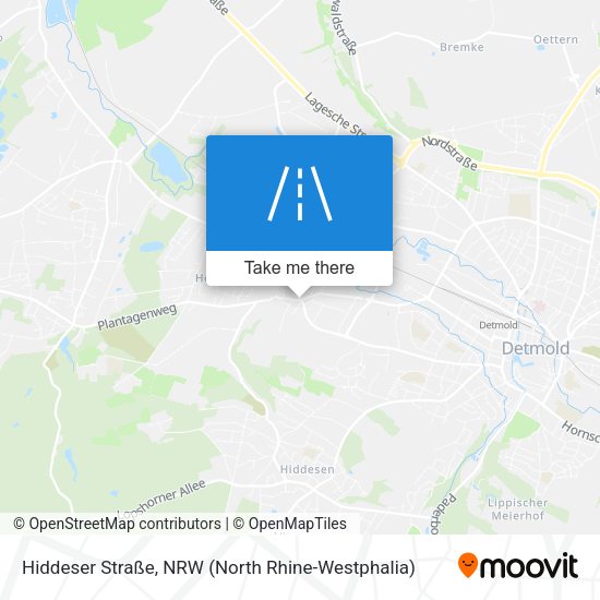 Hiddeser Straße map