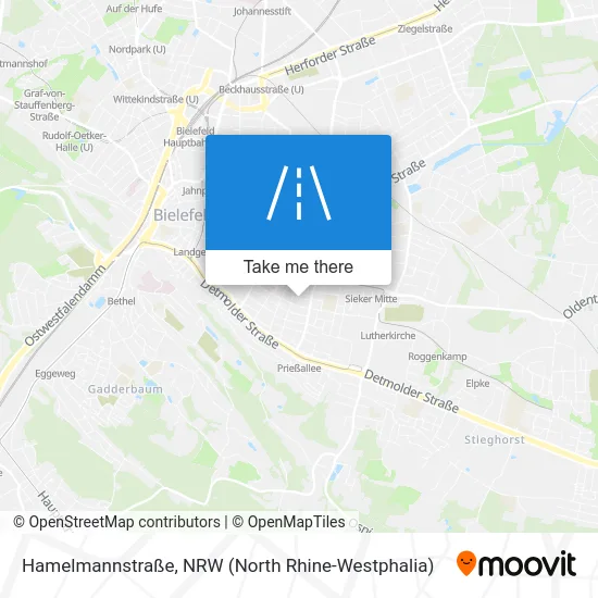 Карта Hamelmannstraße