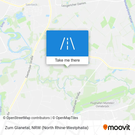 Карта Zum Glanetal