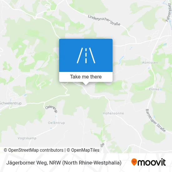 Jägerborner Weg map