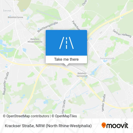 Krackser Straße map