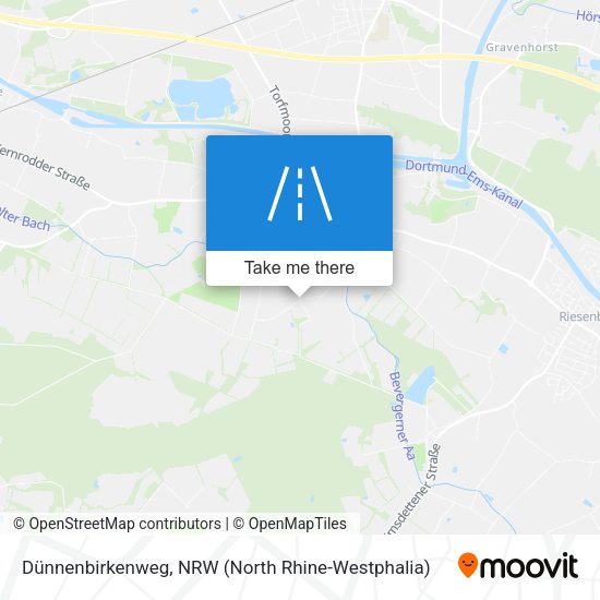 Dünnenbirkenweg map