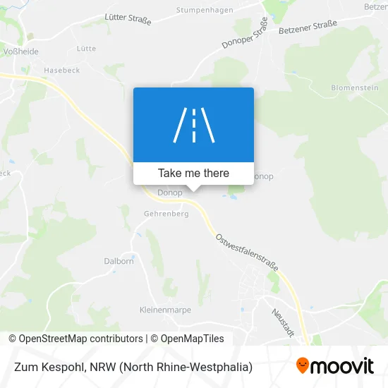 Zum Kespohl map