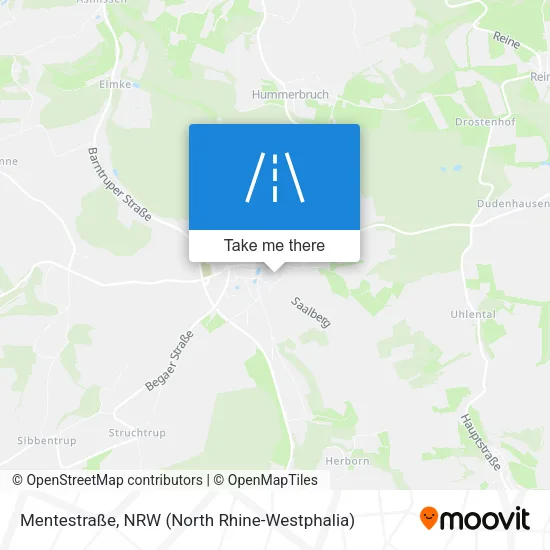 Mentestraße map