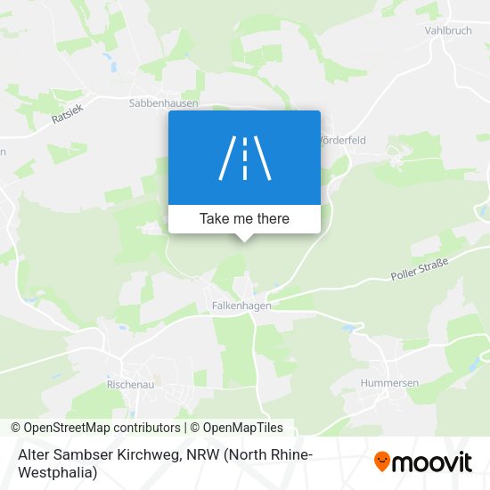 Alter Sambser Kirchweg map