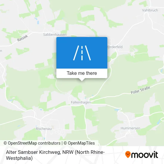 Карта Alter Sambser Kirchweg
