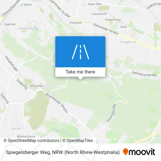 Spiegelsberger Weg map