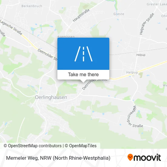 Карта Memeler Weg