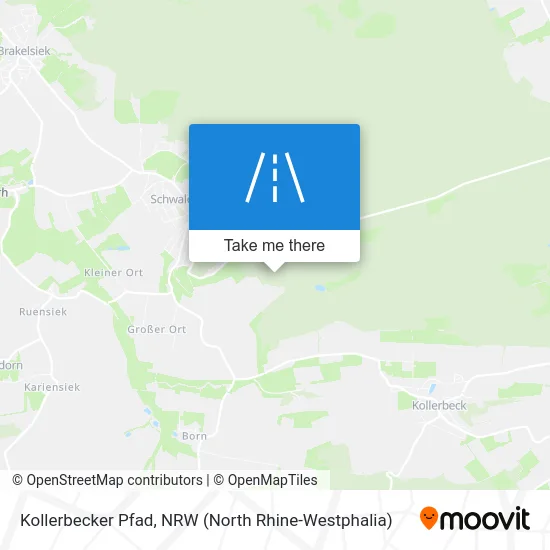 Kollerbecker Pfad map