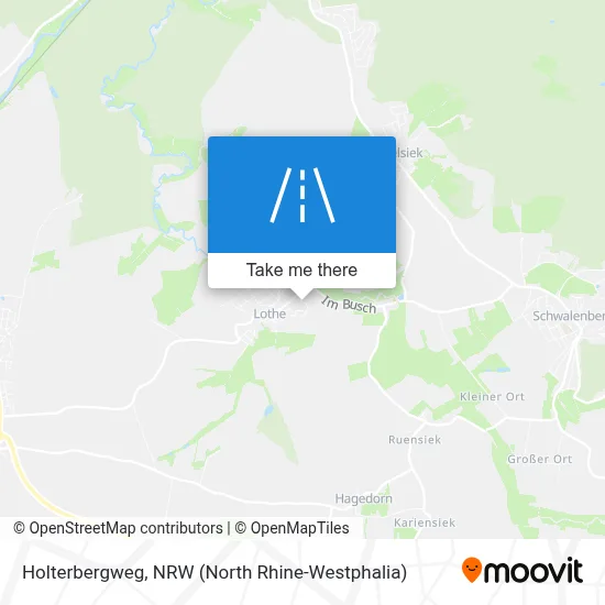 Holterbergweg map