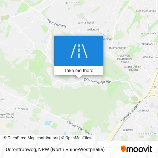 Карта Uerentrupweg