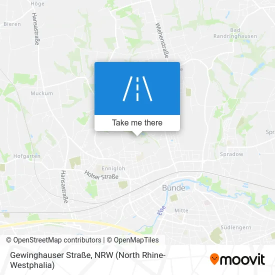 Gewinghauser Straße map