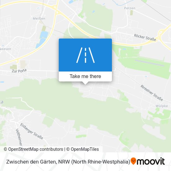 Zwischen den Gärten map