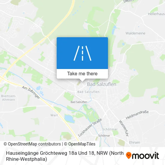 Hauseingänge Gröchteweg 18a Und 18 map