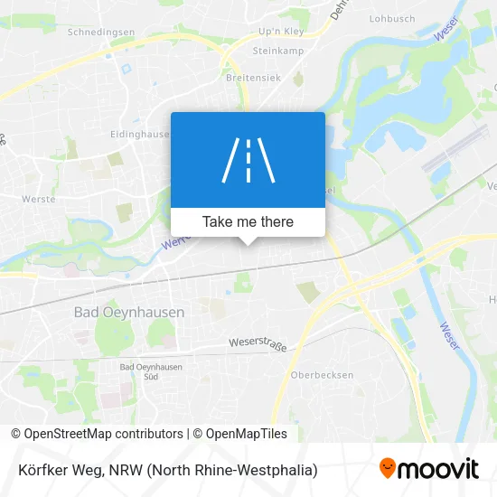 Карта Körfker Weg