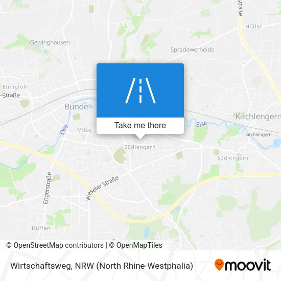 Wirtschaftsweg map