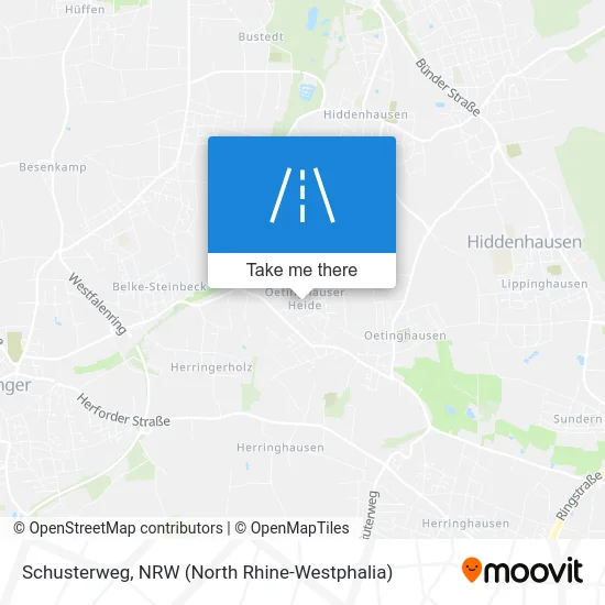 Schusterweg map