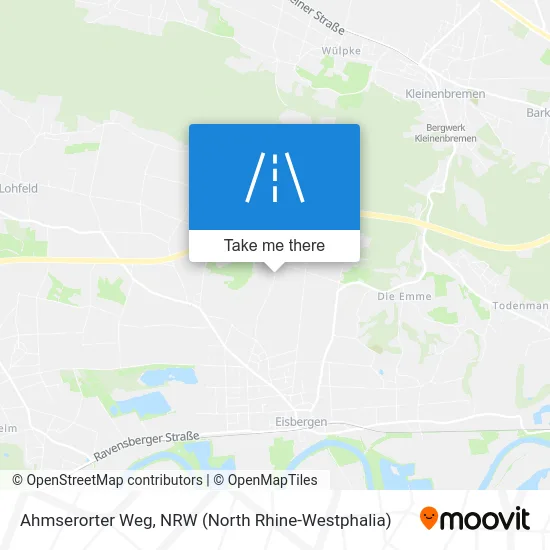 Ahmserorter Weg map