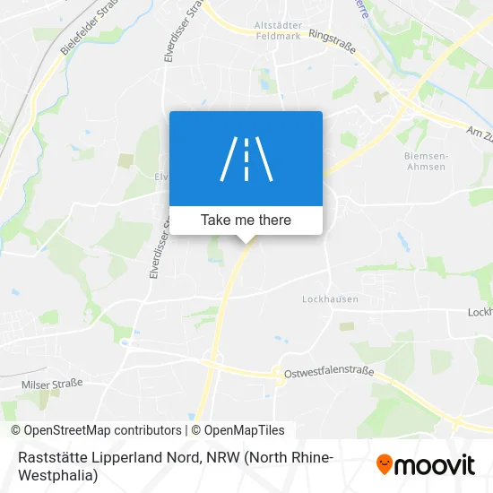 Raststätte Lipperland Nord map