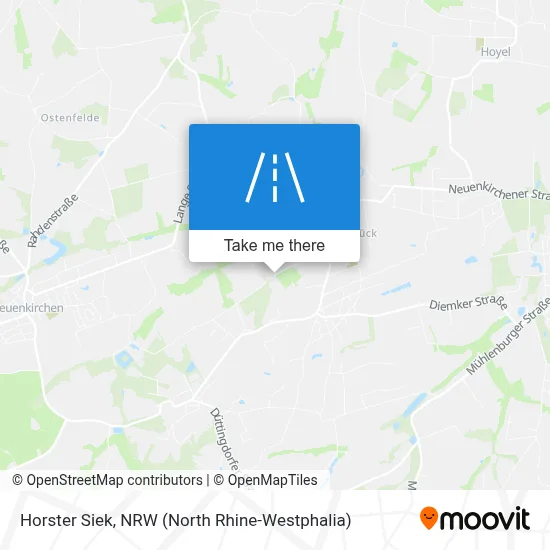Horster Siek map