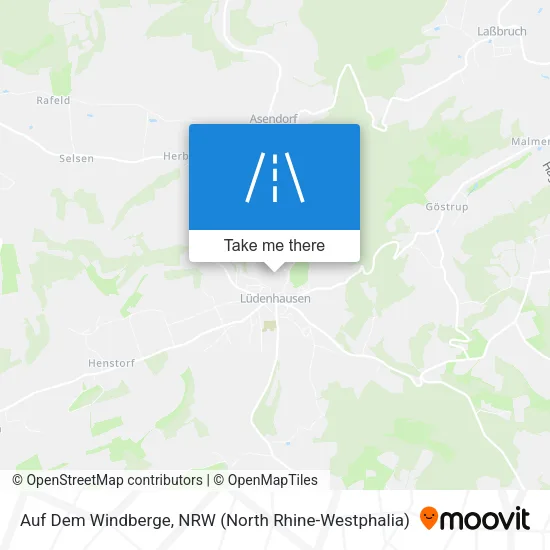 Карта Auf Dem Windberge