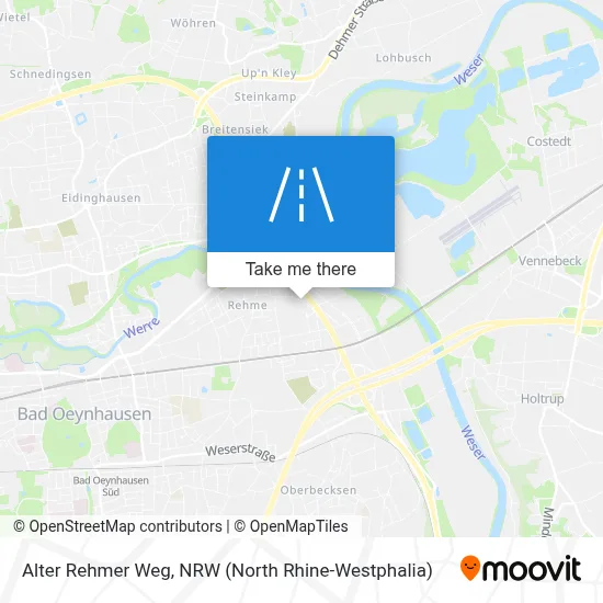 Alter Rehmer Weg map