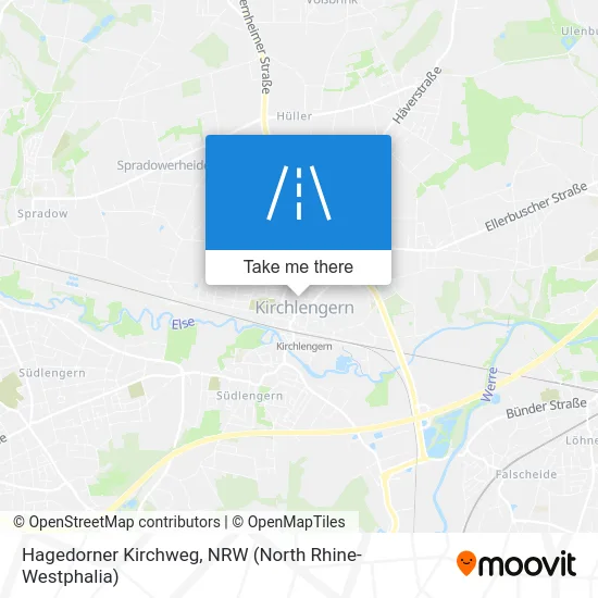 Hagedorner Kirchweg map