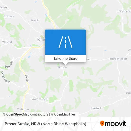 Broser Straße map