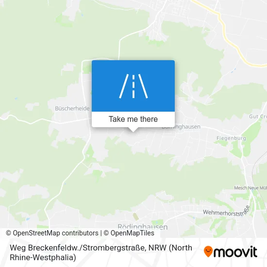 Карта Weg Breckenfeldw. / Strombergstraße