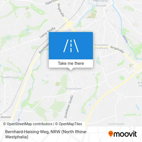 Bernhard-Heising-Weg map