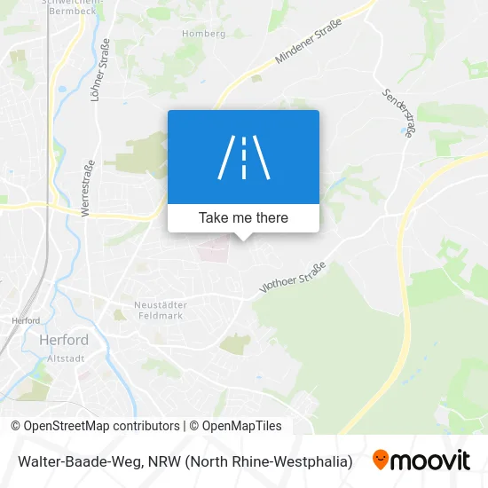 Walter-Baade-Weg map