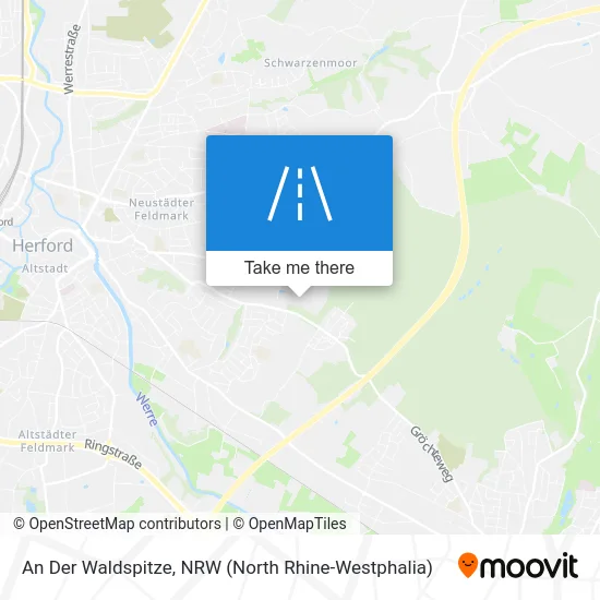 An Der Waldspitze map