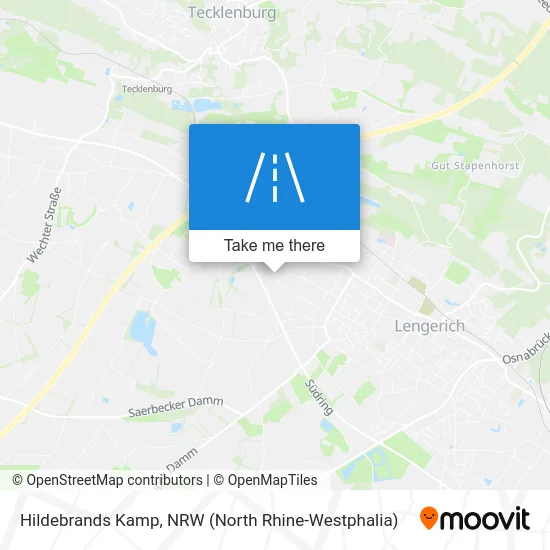 Hildebrands Kamp map