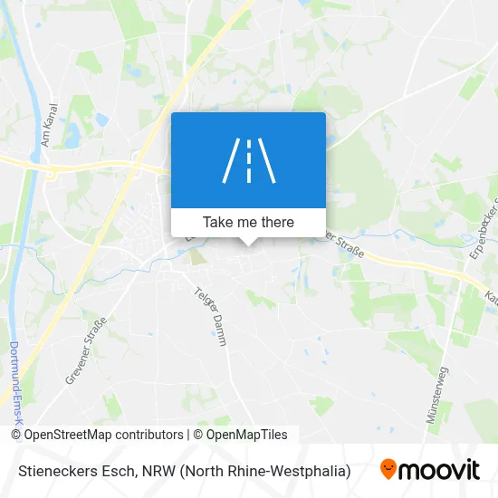 Stieneckers Esch map