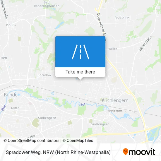 Карта Spradower Weg