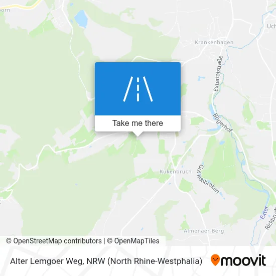 Alter Lemgoer Weg map