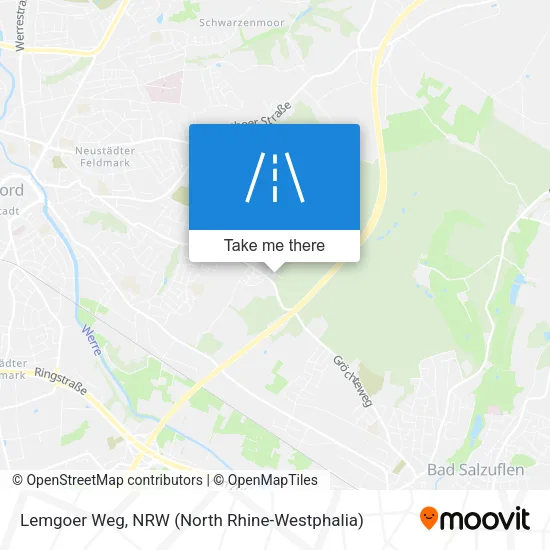 Карта Lemgoer Weg
