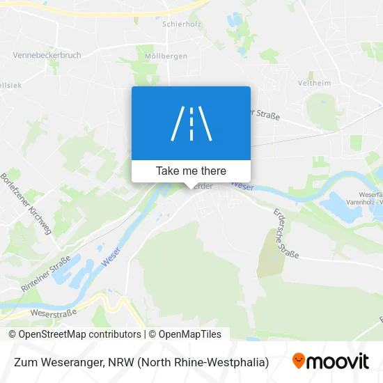 Карта Zum Weseranger