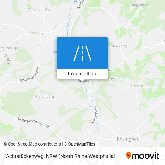 Карта Achtstückenweg