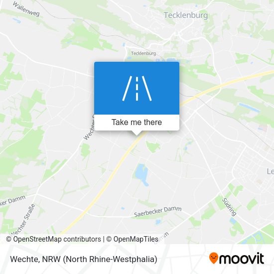 Wechte map